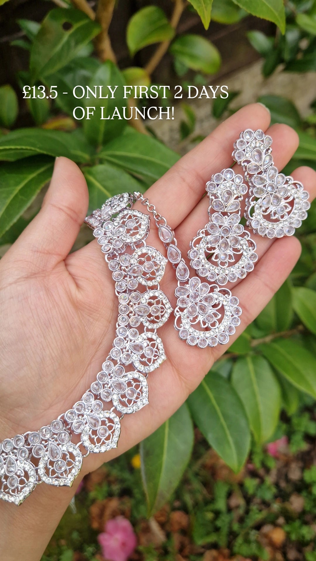 SAMEENA: Small/Mini Silver Jewellery Set