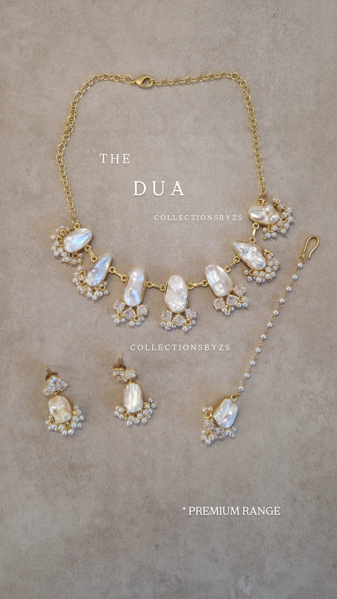 DUA- Small dainty yet Beautiful Elegant *Premium* Mother of Pearl Set.