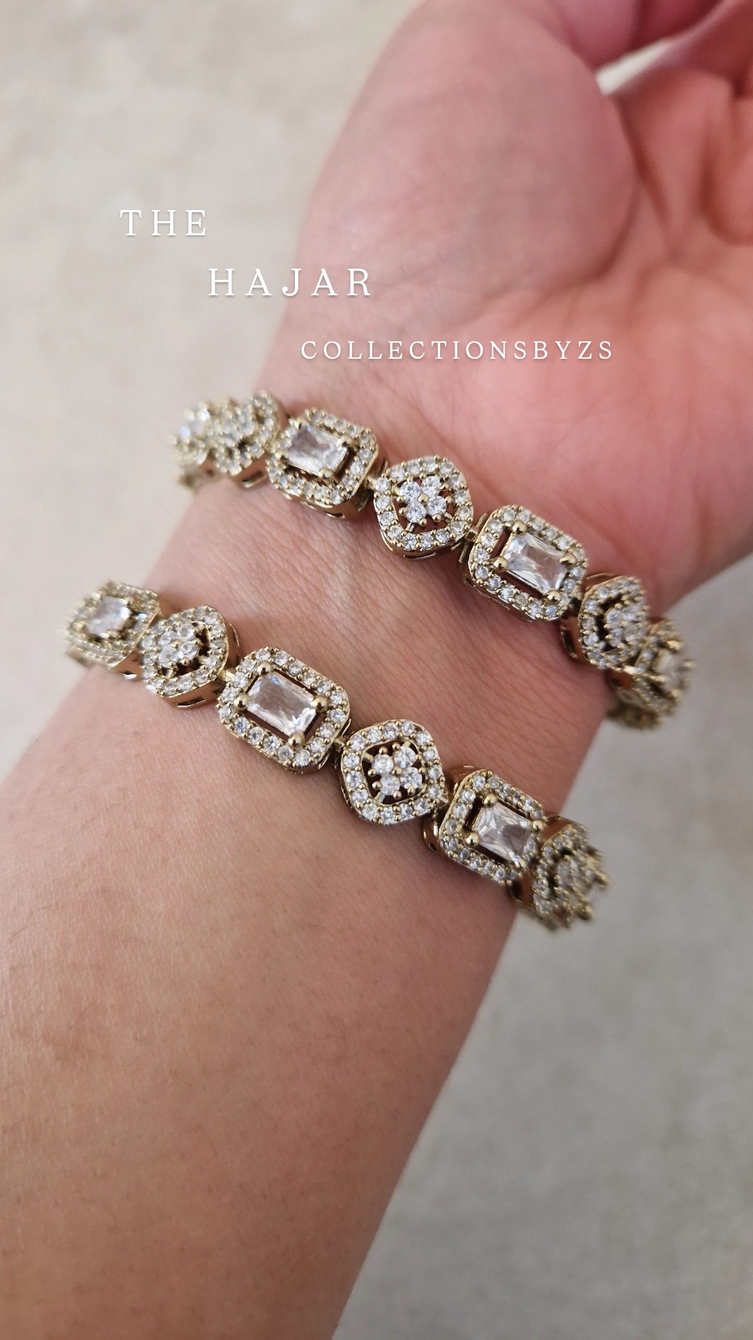 HAJAR- Luxury Victorian American Diamond Bangles-