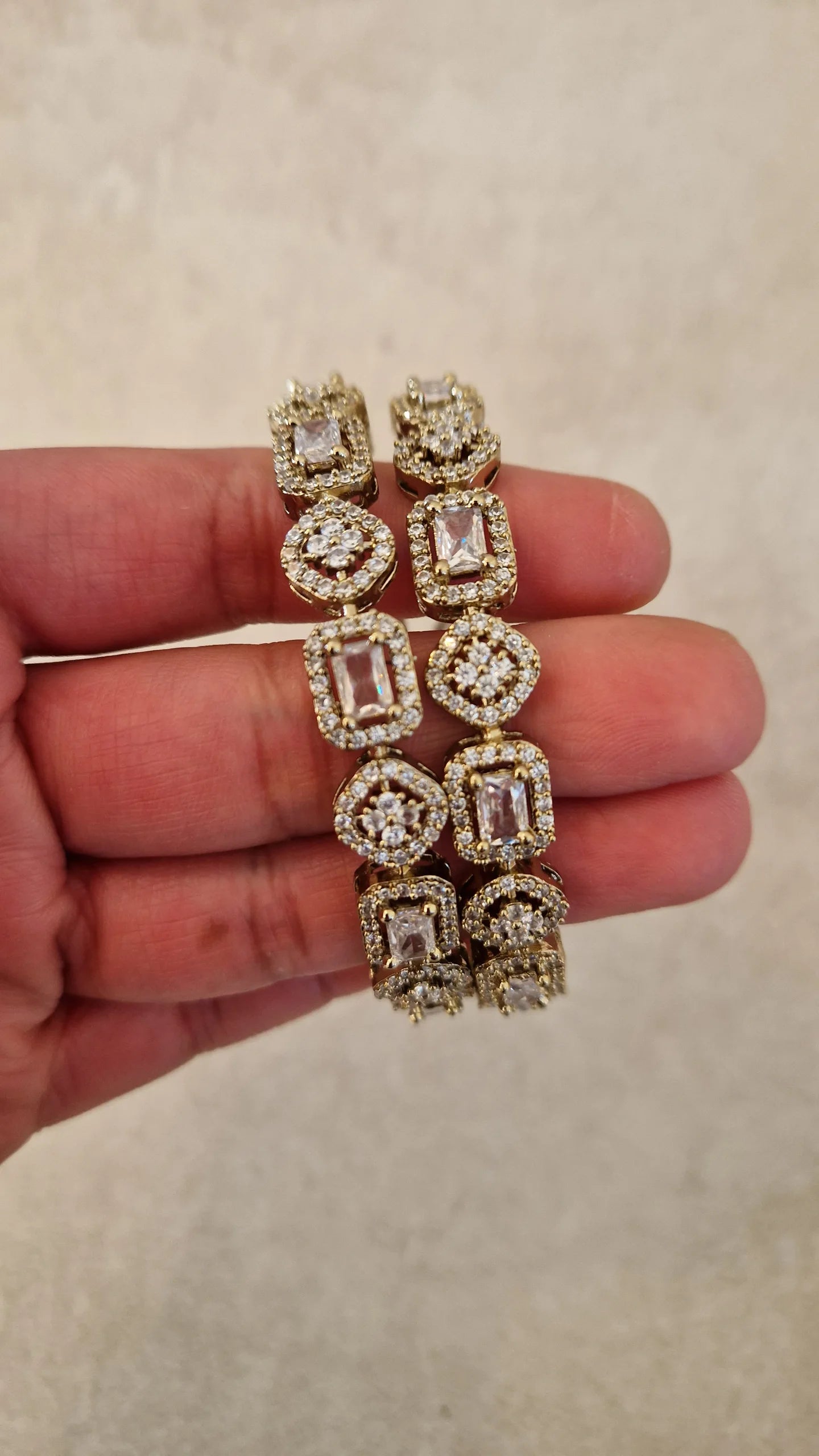 HAJAR- Luxury Victorian American Diamond Bangles-