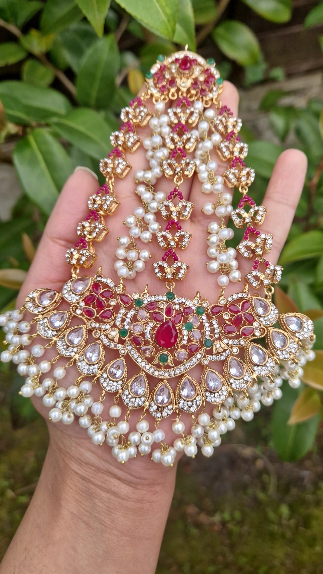SUMERA- Elegant Regal Bridal Wedding Jewellery Set *NECKLACE VERSION*