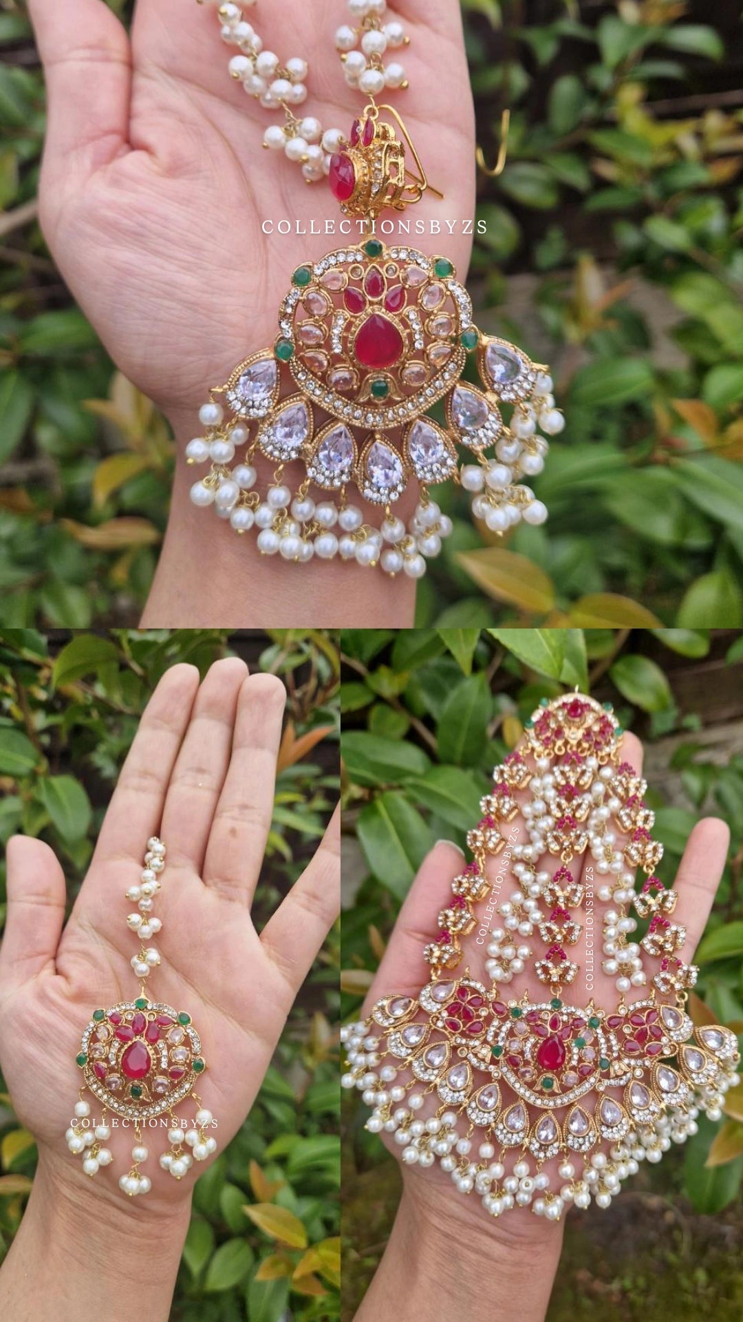 SUMERA- Elegant Regal Bridal Wedding Jewellery Set *NECKLACE VERSION*