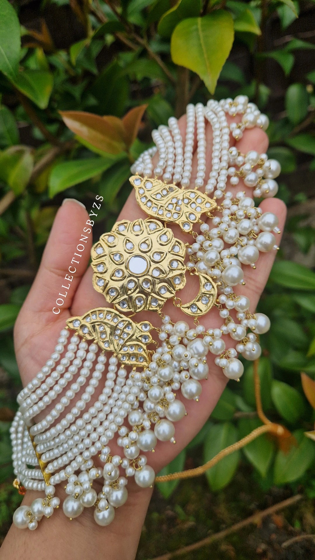 PREETI- Indian Inspired Kundan Choker Set. (Pakistani Made) -Oversized.