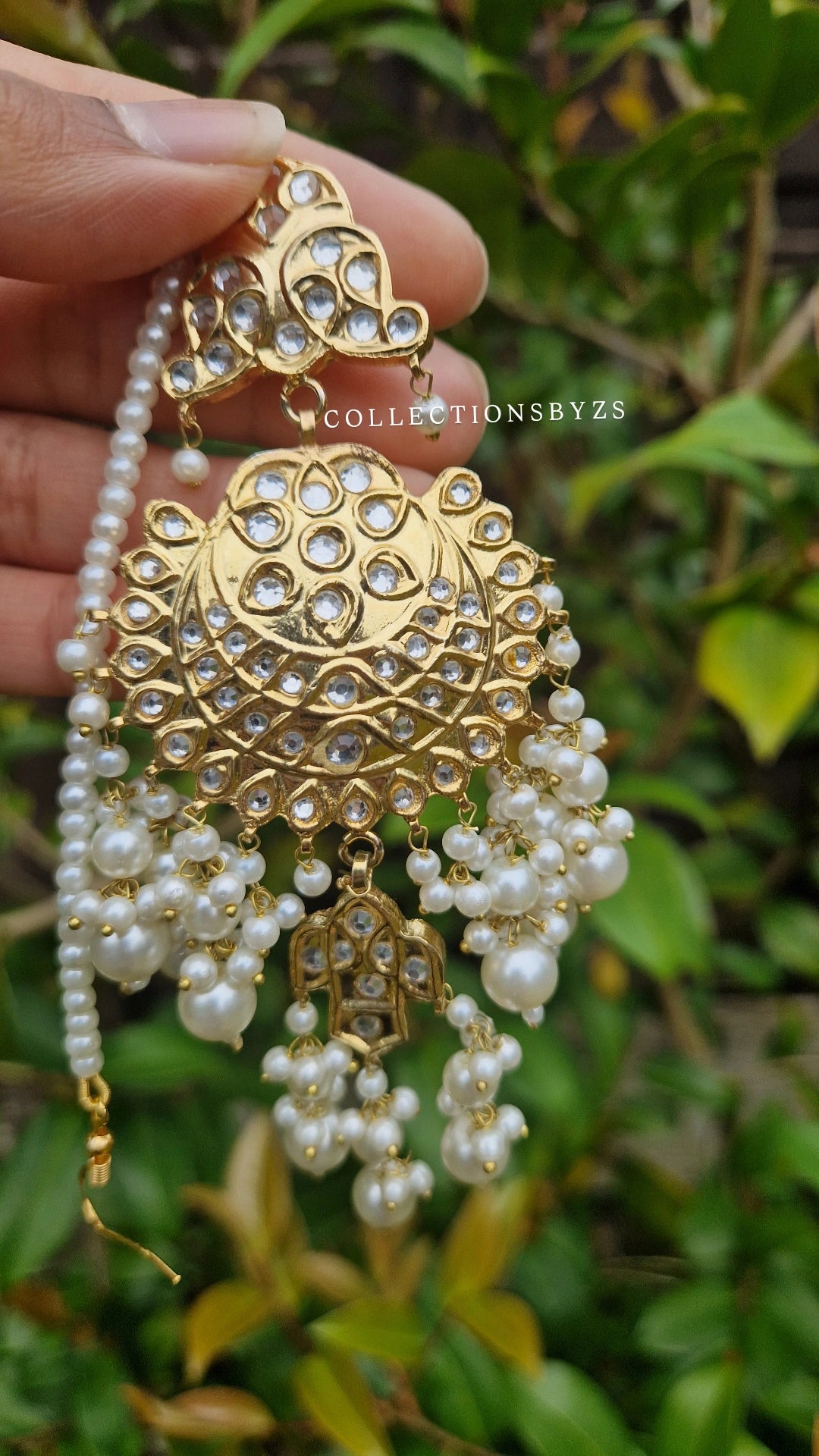 PREETI- Indian Inspired Kundan Choker Set. (Pakistani Made) -Oversized.