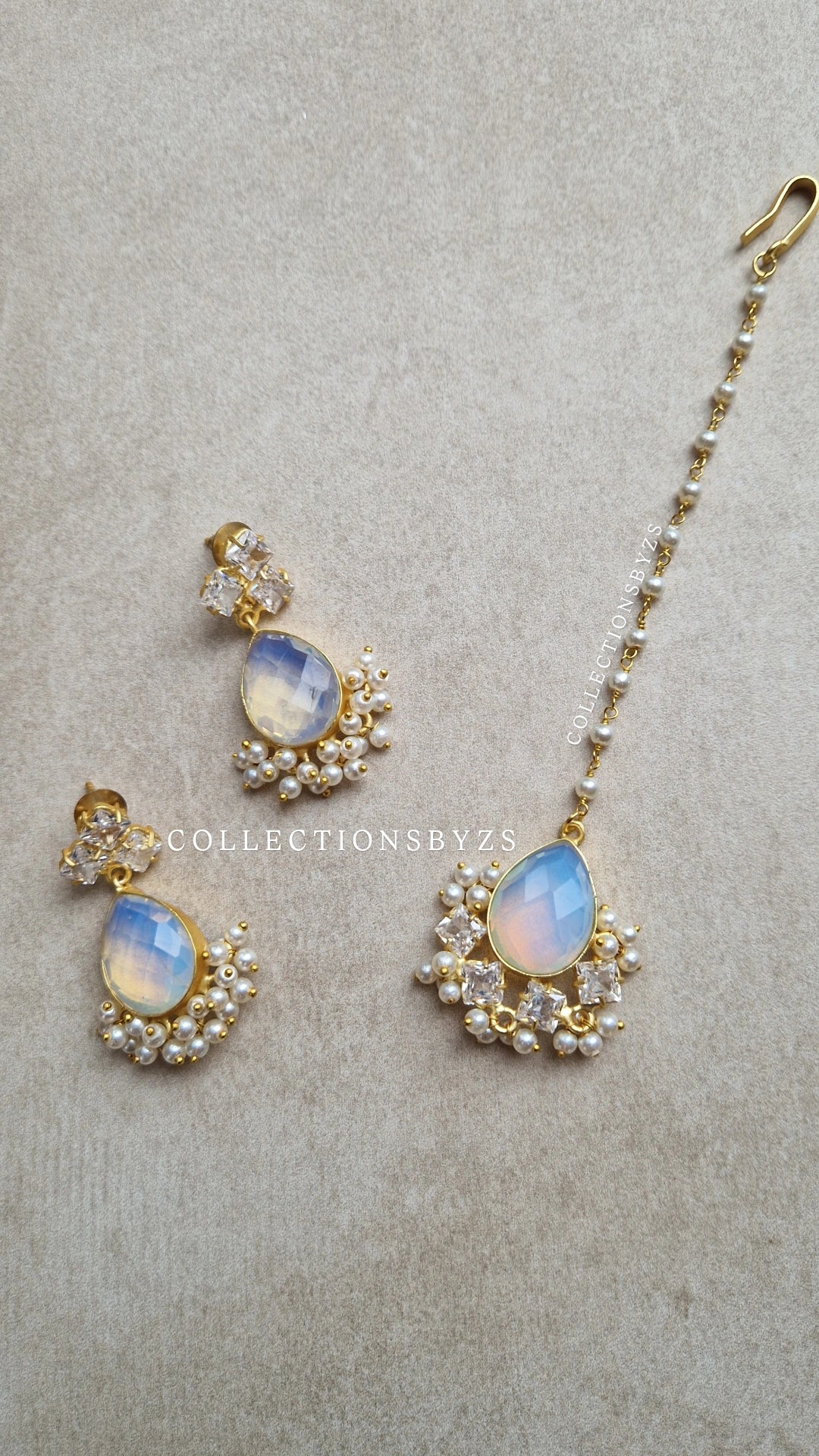 NYLA- Small, Beautiful Elegant Premium Mother of Pearl & Opalite