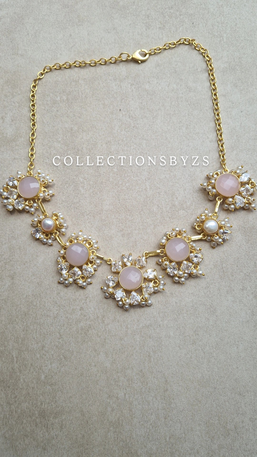 SAHAR- Small yet Beautiful Elegant Premium Mother of Pearl & Powder Pink