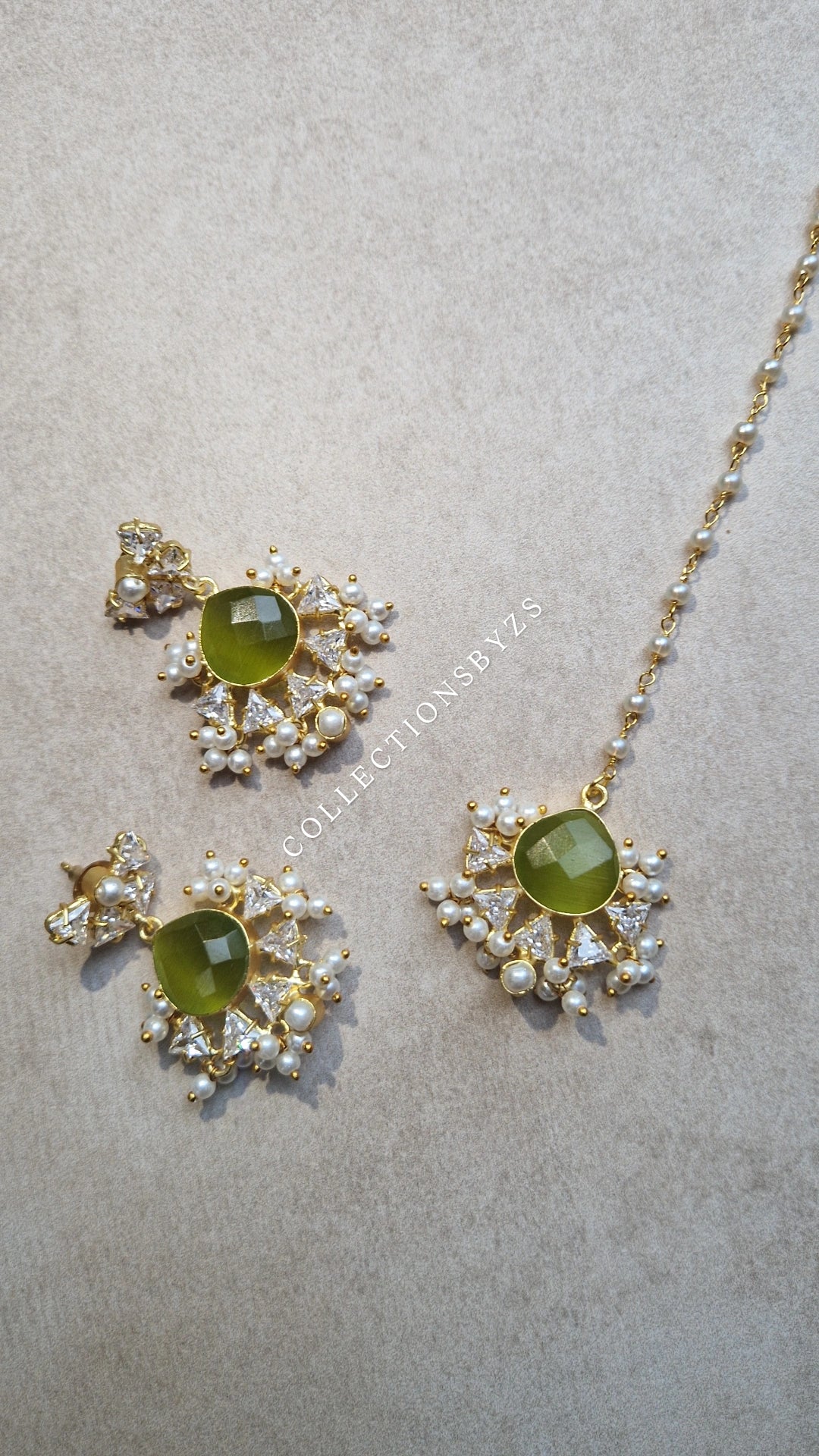 FARYAL Small Beautiful Elegant *Premium* Mother of Pearl& YELLOW & GREEN
