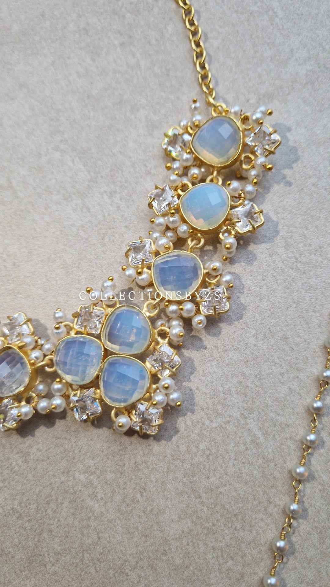 PARVEEN- Very Small Beautiful Elegant *Premium* Mother of Pearl - OPALITE