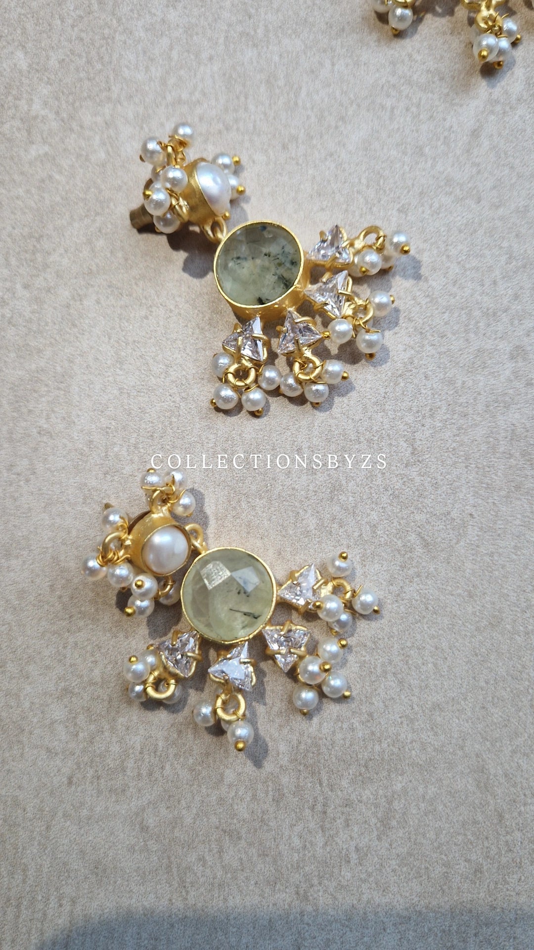 EMAN  Elegant, Luxury *Premium* Fresh Water Pearl and SAGE (Necklace OR Choker)