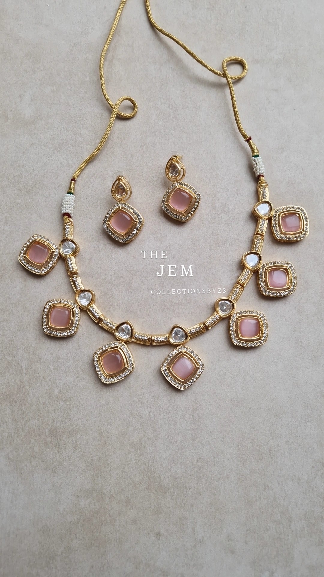 JEM:- Stunning Inspired Mossonaite Necklace and Earring Set (Value Range)