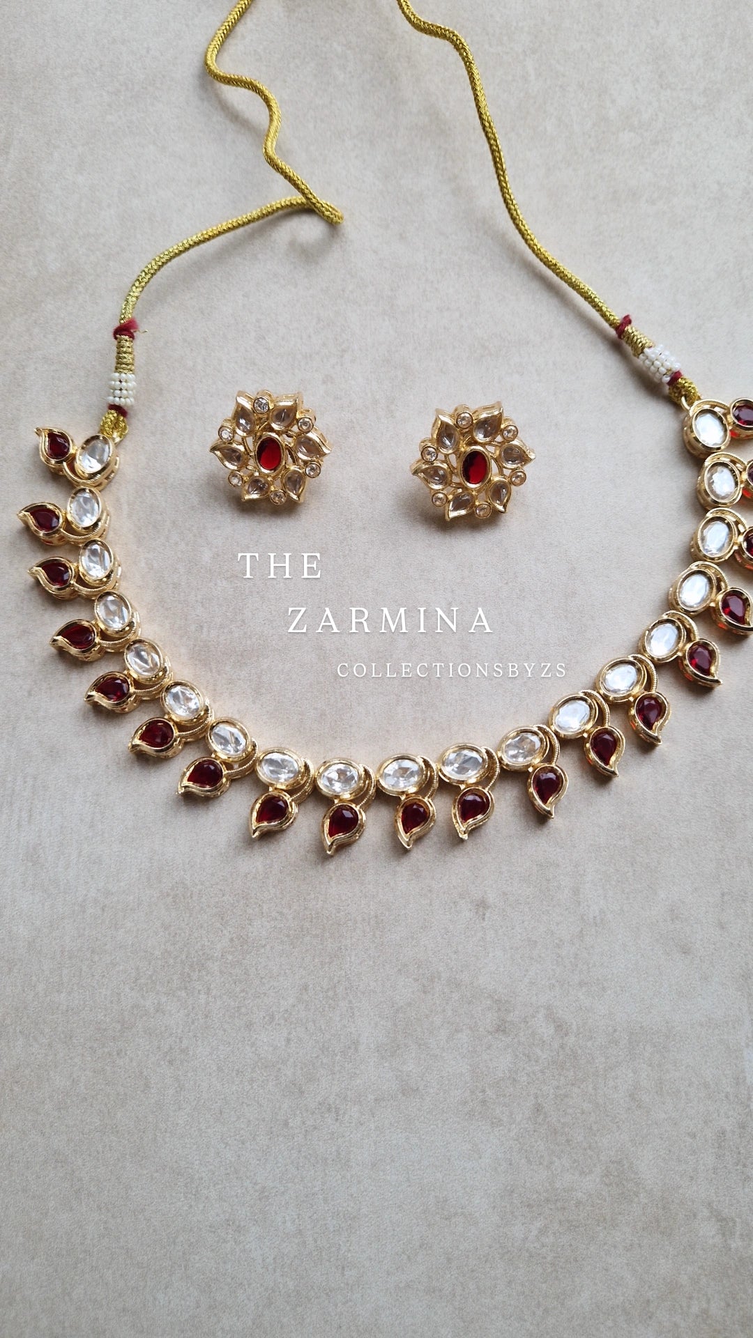 ZARMINA - INSPIRED Mossonite Set-RUBY