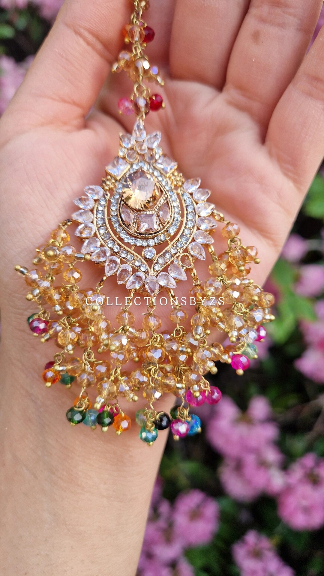 INARA -Pakistani Earrings & Tikka - Multicoloured