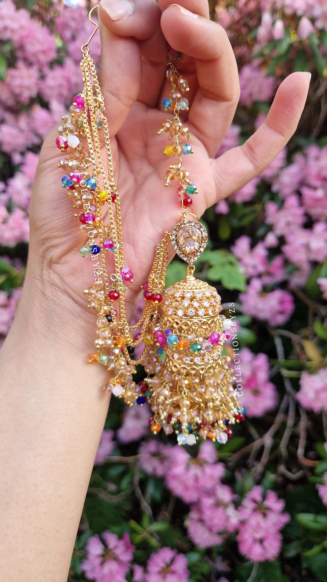 INARA -Pakistani Earrings & Tikka - Multicoloured