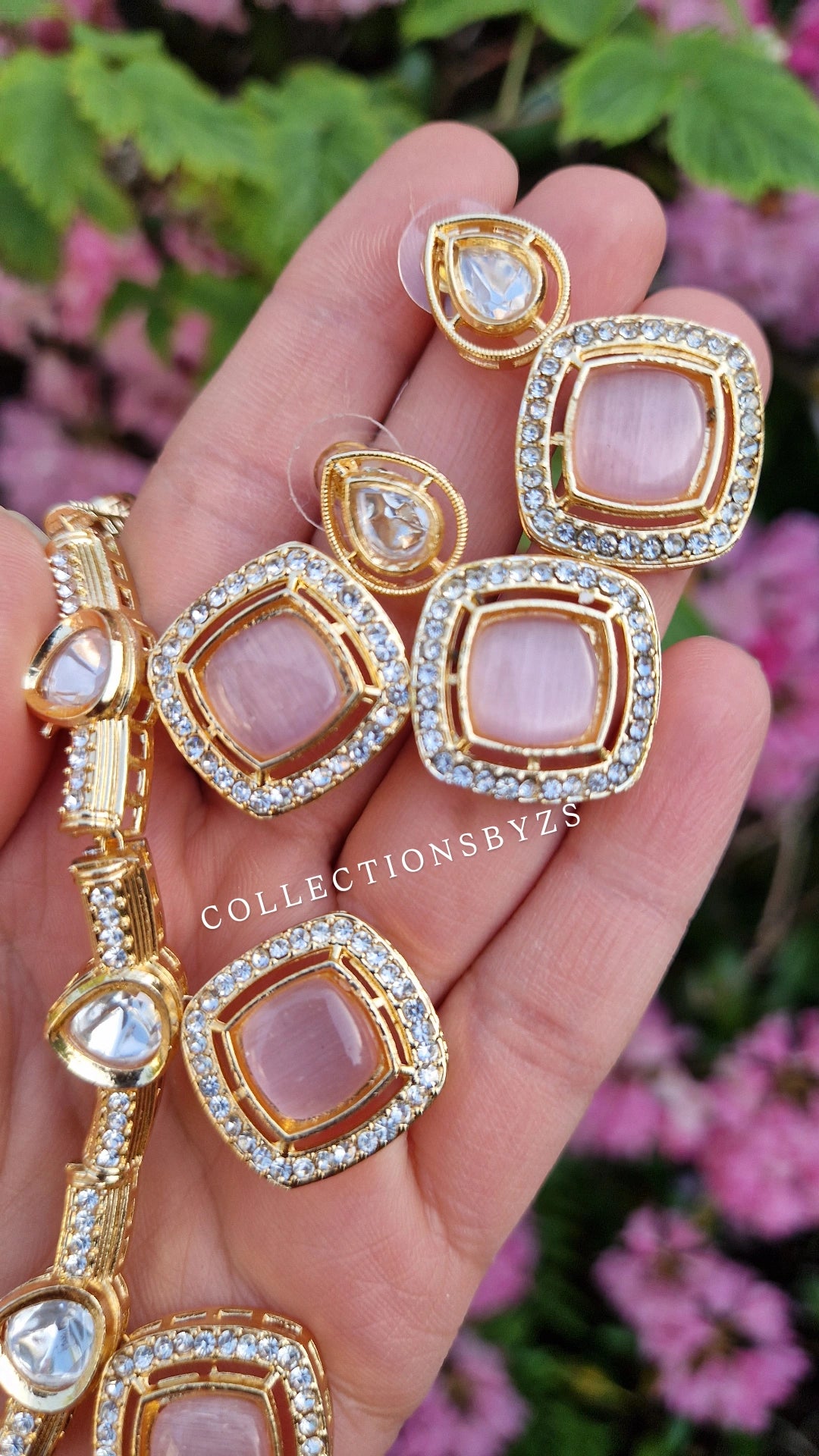 JEM:- Stunning Inspired Mossonaite Necklace and Earring Set (Value Range)