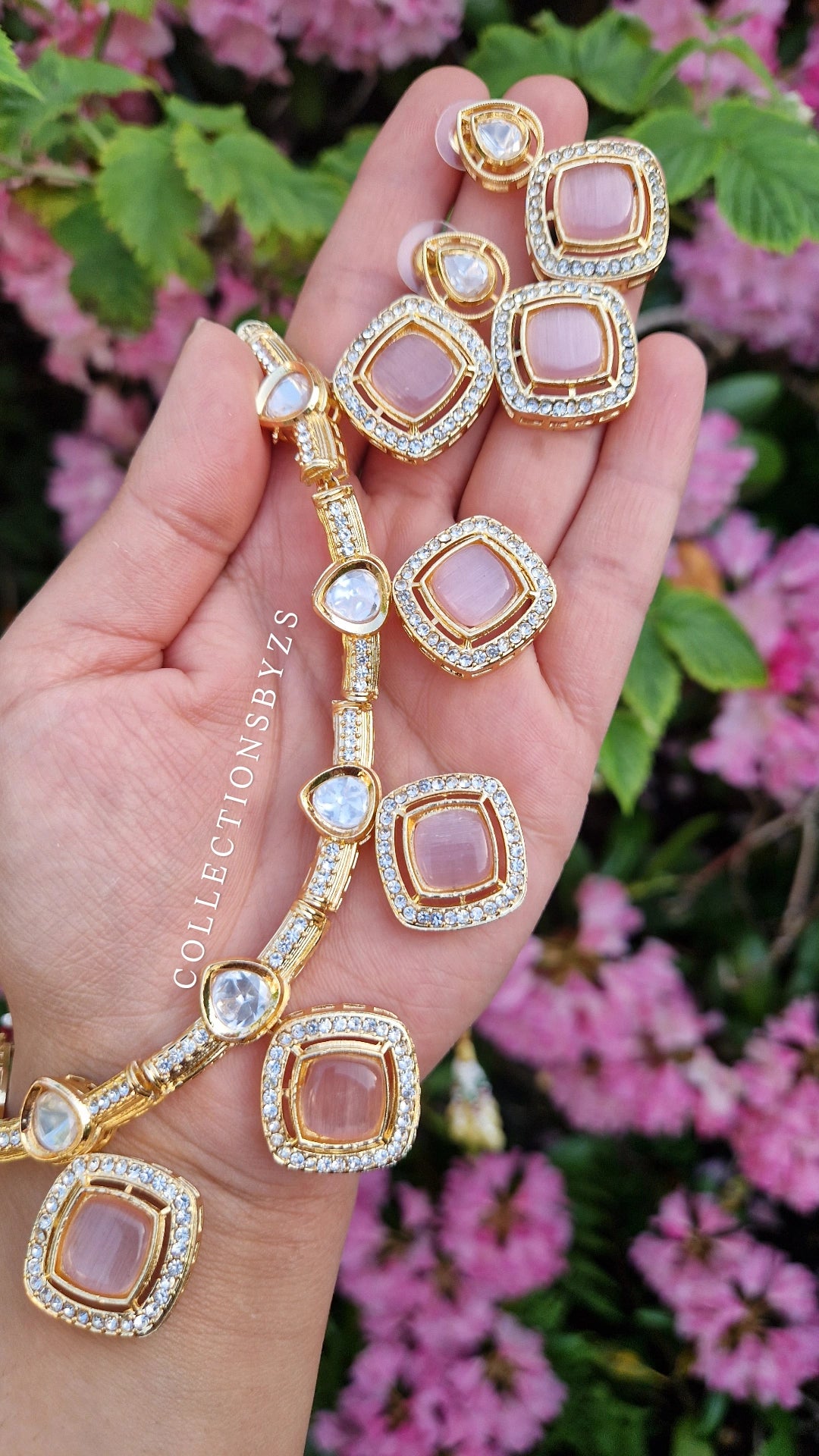 JEM:- Stunning Inspired Mossonaite Necklace and Earring Set (Value Range)