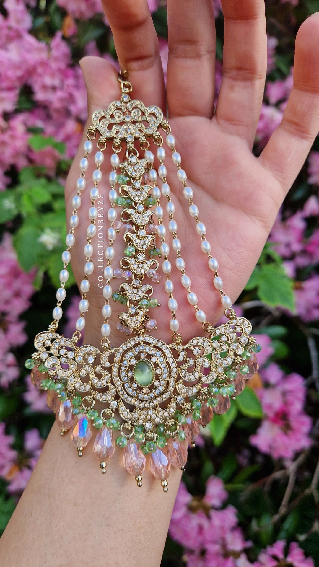 AFREEN - Stunning Indian 4 Piece Set - Pink & Green