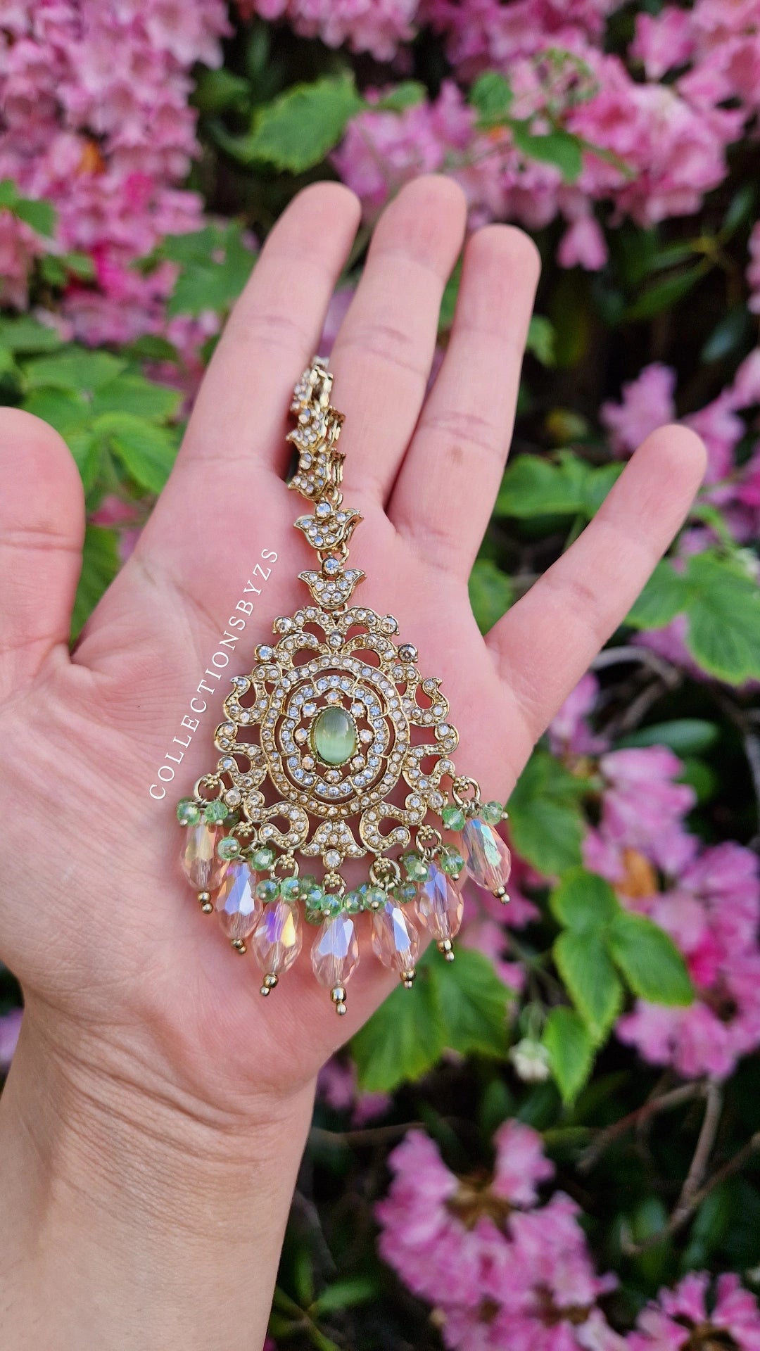 AFREEN - Stunning Indian 4 Piece Set - Pink & Green