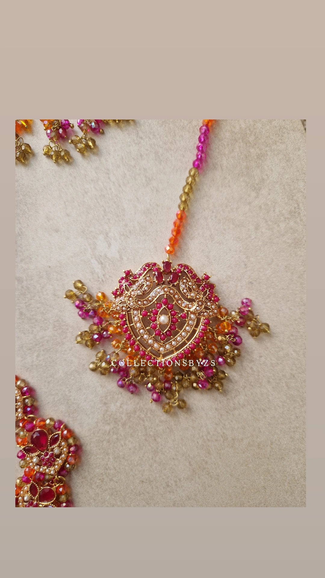 MUNZA -* Mala version only* Pakistani Multicoloured Mehndi Set