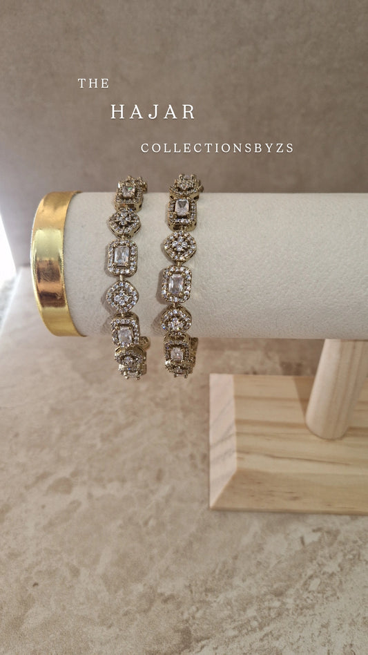 HAJAR- Luxury Victorian American Diamond Bangles-