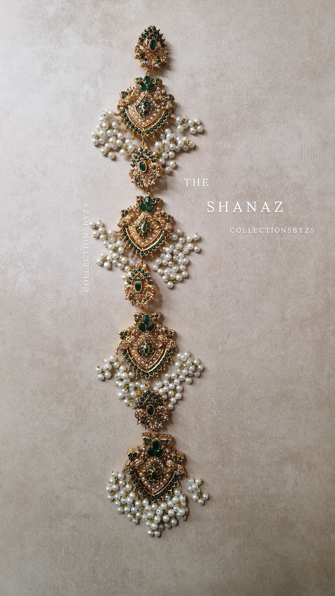 SHANAZ - Pakistani Style Pranda/ Choti - GREEN