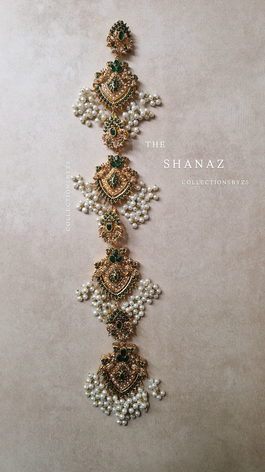 SHANAZ - Pakistani Style Pranda/ Choti - GREEN