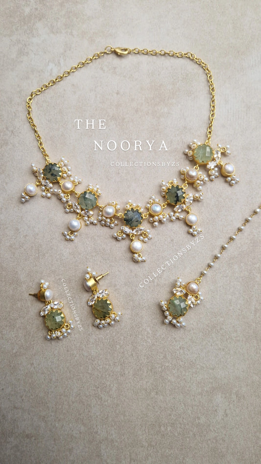 NOORYA-  * Premium* Small yet Beautiful Elegant Premium Indian Jewellery Set -