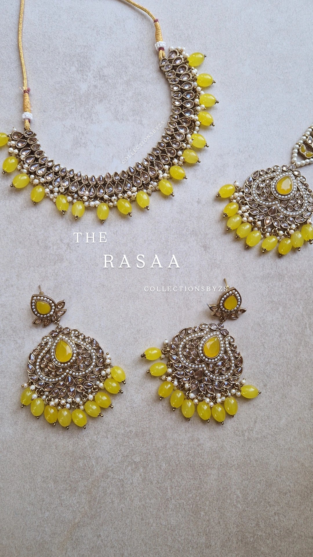 RASAA - Indian Reverse AD Party Set- YELLOW