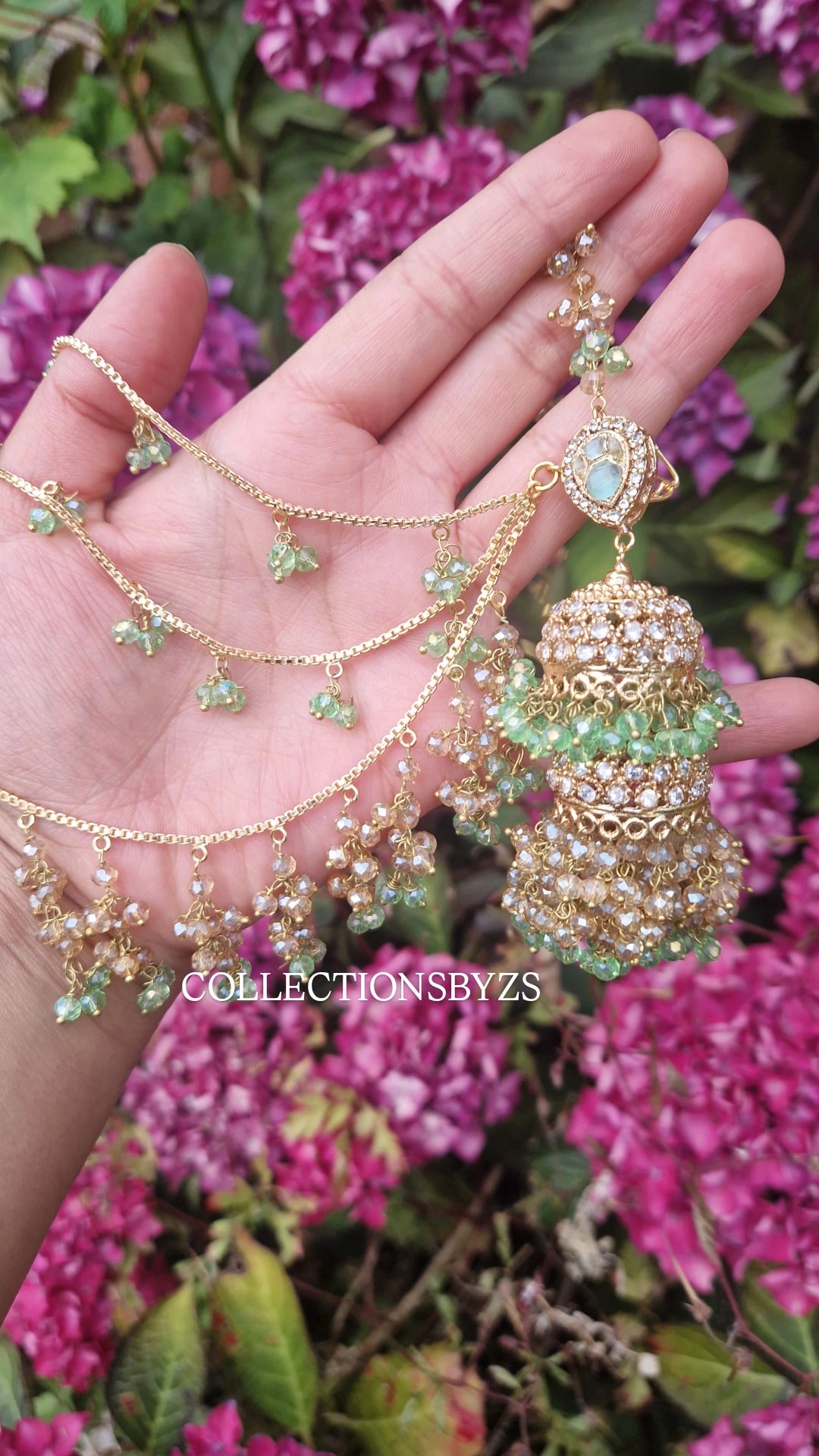 INARA - Light Green and Gold.