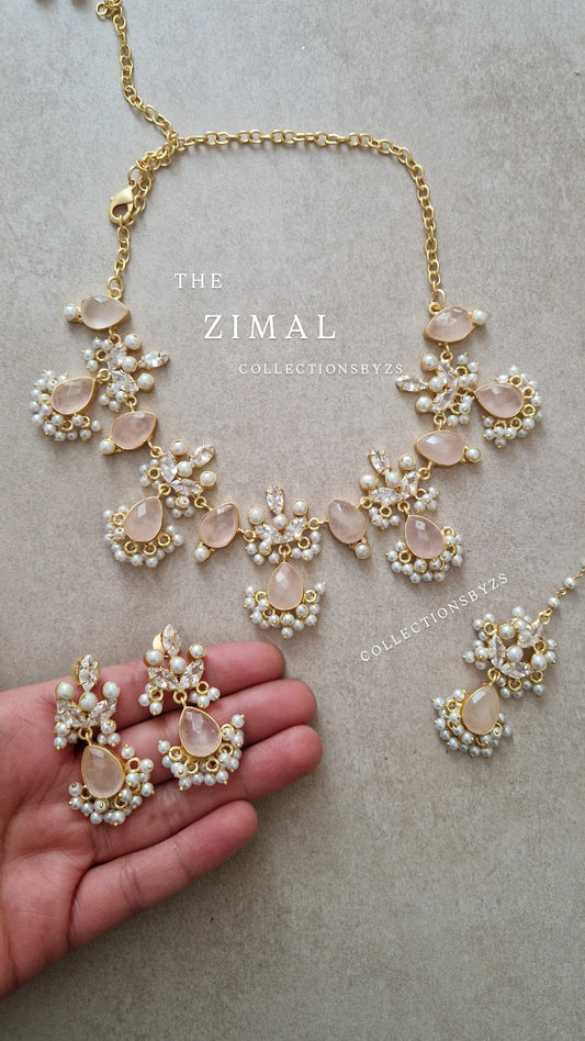 ZIMAL- Elegant, Dainty Luxury *Premium* Fresh Water Pearls & Rose Quartz