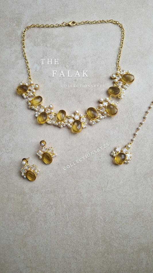 FALAK Small Beautiful Elegant *Premium* Semi Precious Stones- Rust/ Deep Yellow