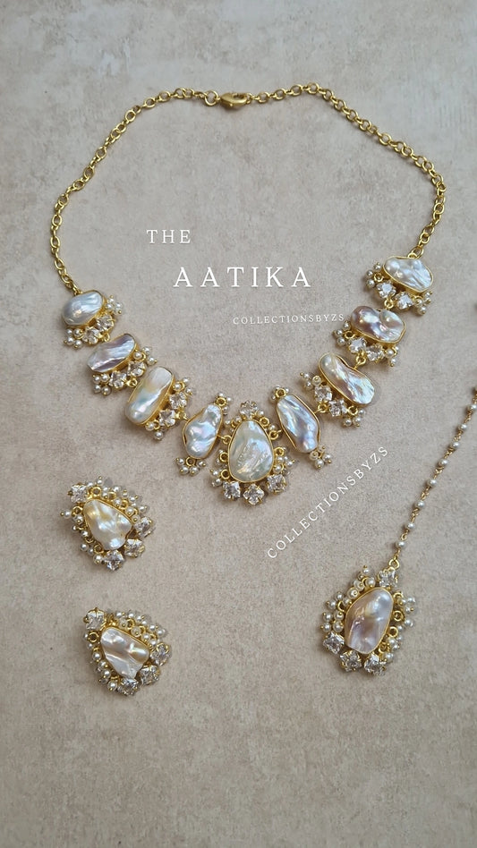 AATIKA- *Premium* Authentic Fresh Water Pearls Necklace Set