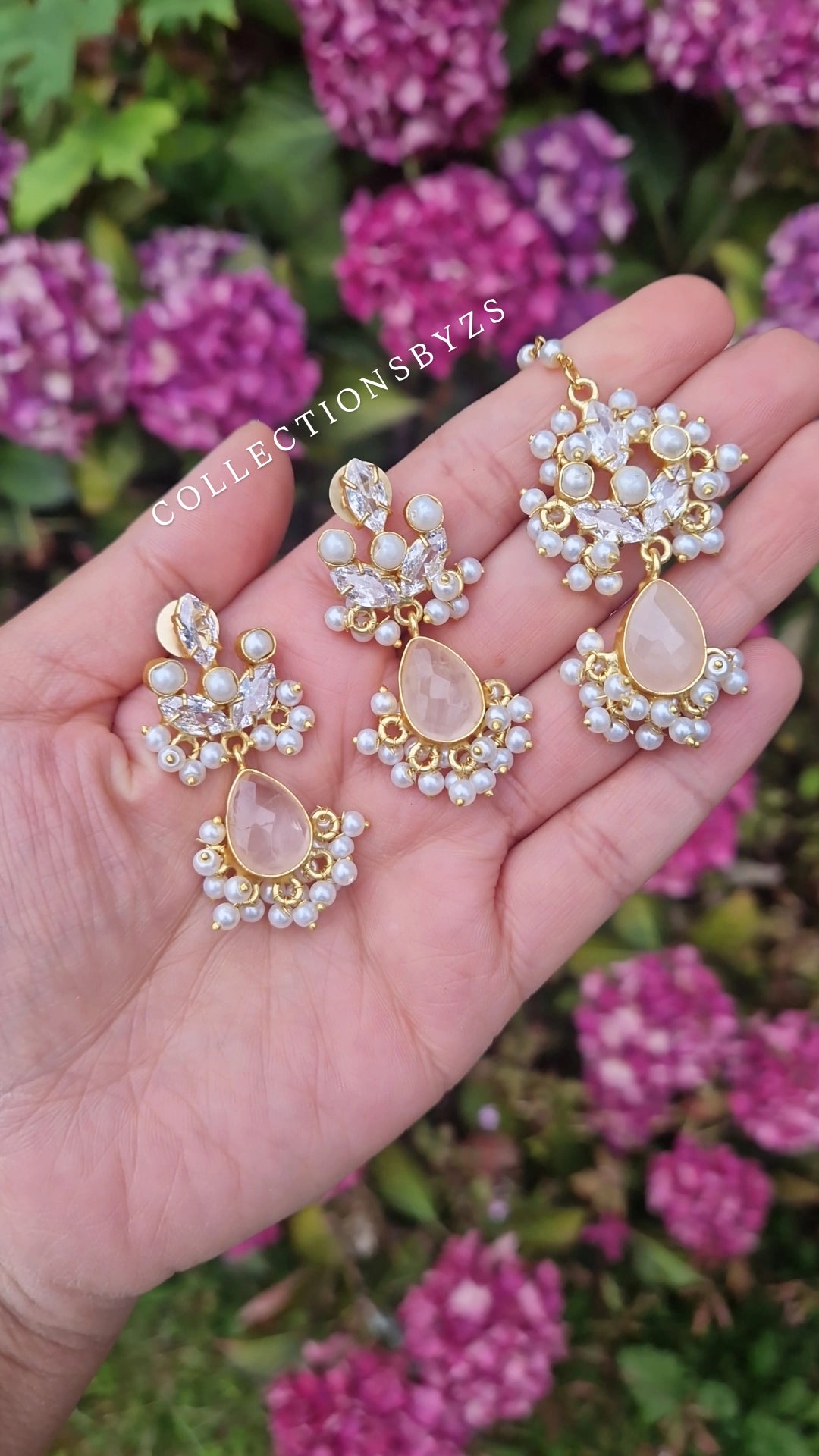 ZIMAL- Elegant, Dainty Luxury *Premium* Fresh Water Pearls & Rose Quartz