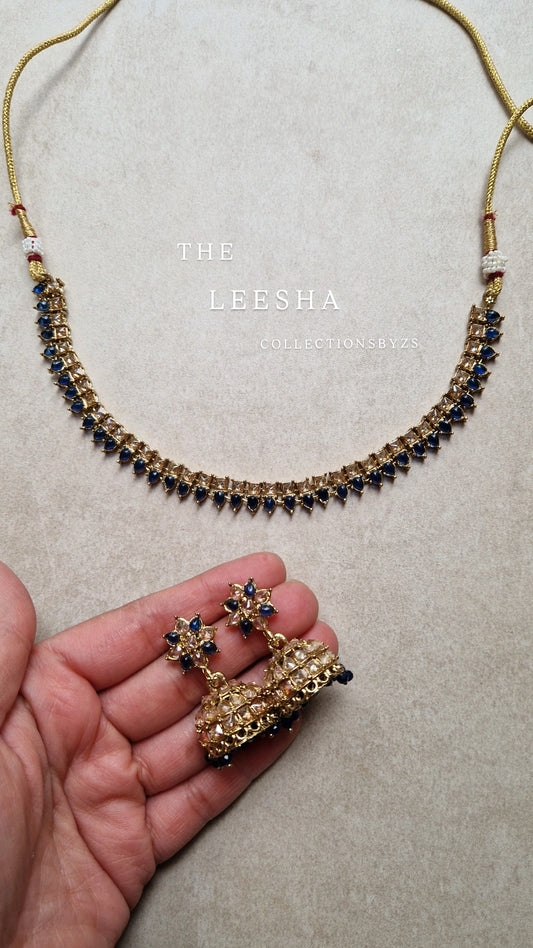 LEESHA - Mini Set Gold & Navy