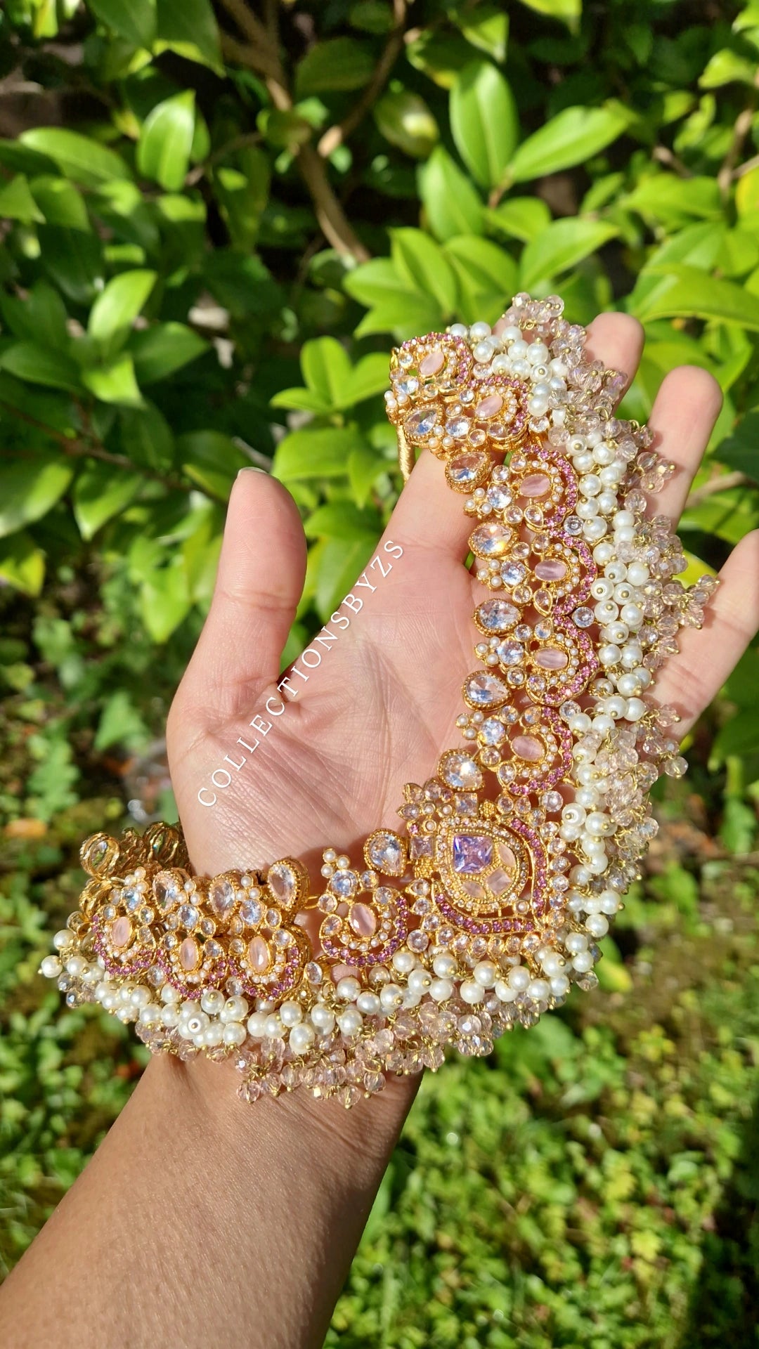 AHKIMA - Beautiful Pakistani pink Pearl inspired set - Bridal/Semi Bridal or Party