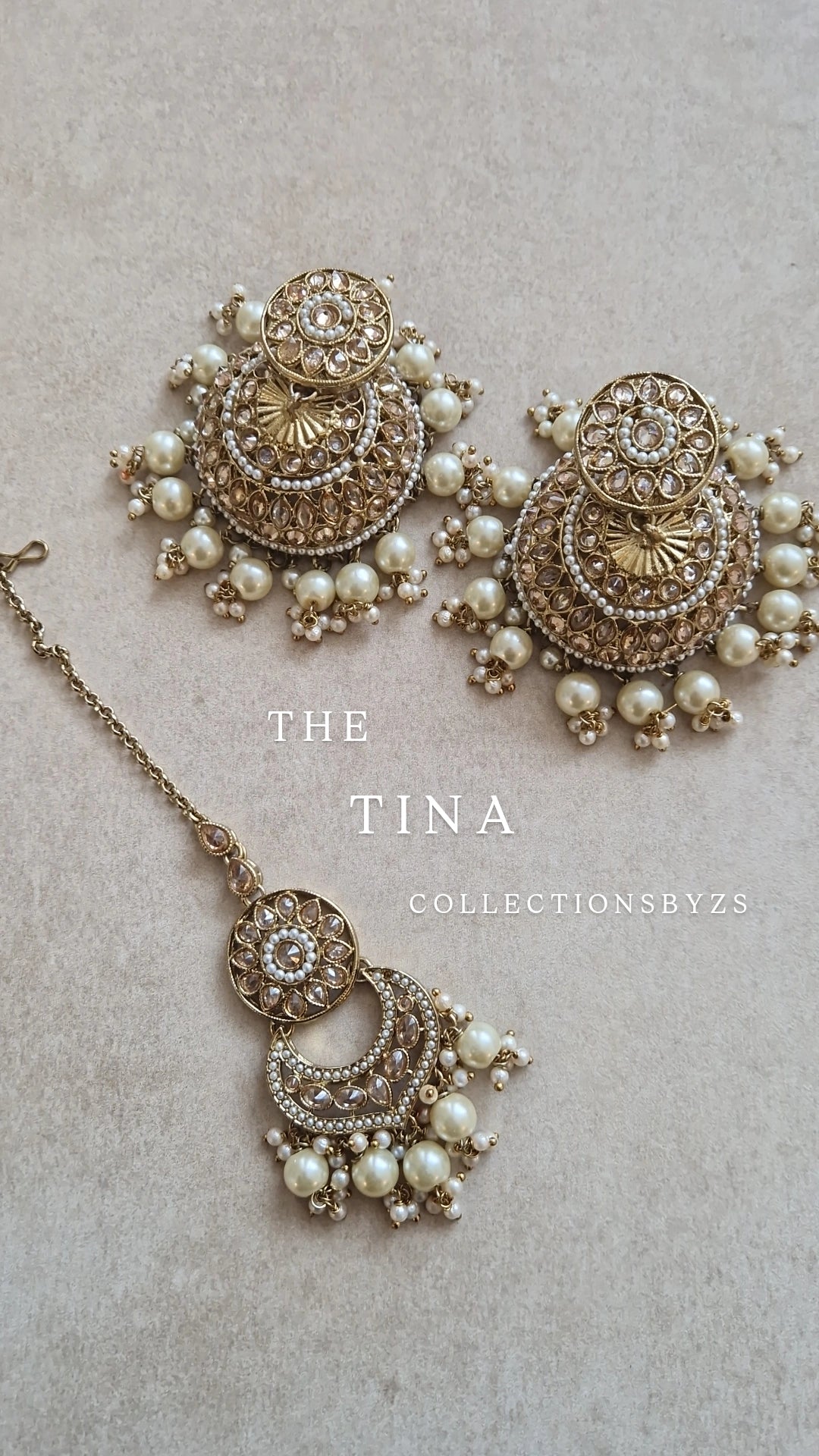 TINA- Stunning Jhumkas and Tikka