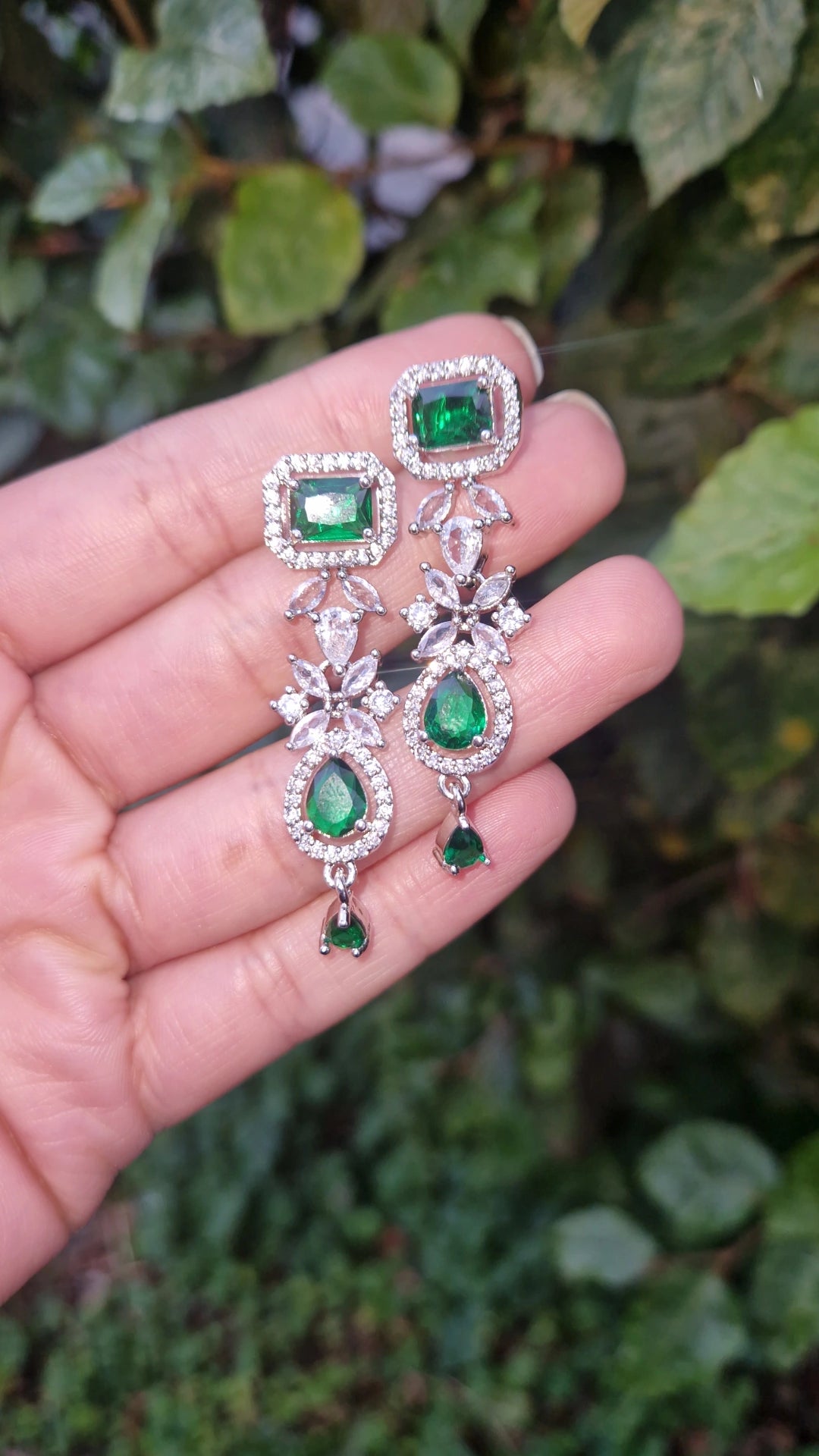 MEERA-  American Diamond  Indian Bridal/Party Set