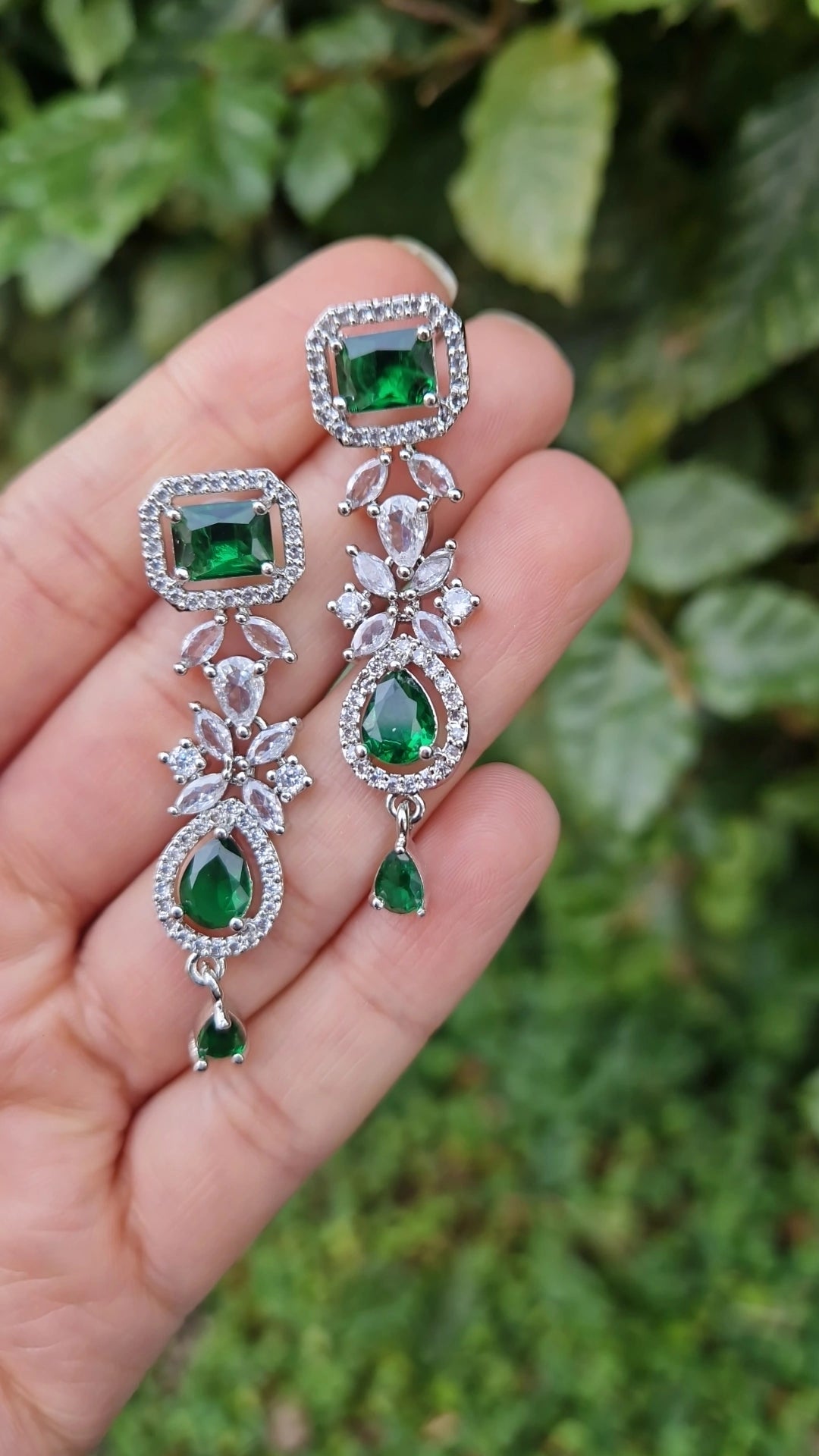 MEERA-  American Diamond  Indian Bridal/Party Set