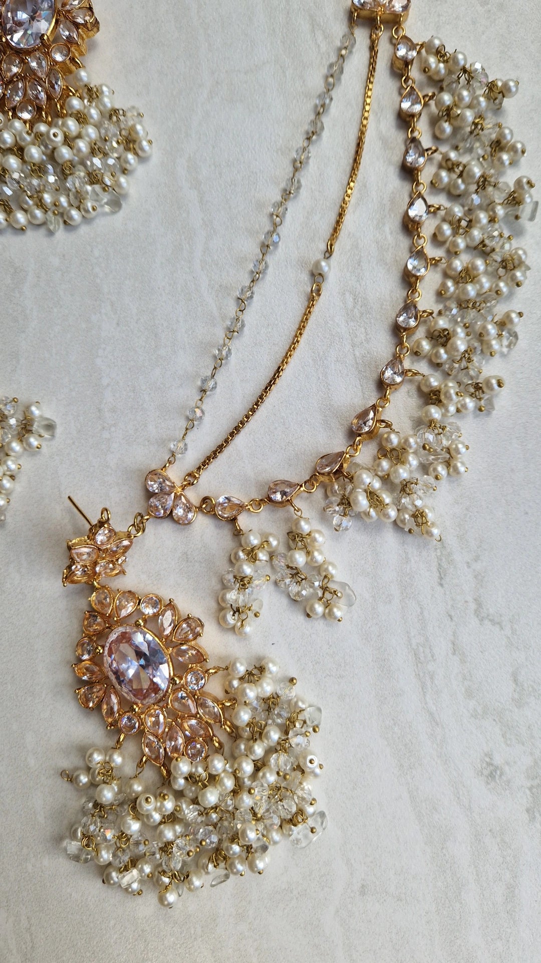 MEERI - Beautiful Pakistani 4 piece Elegant Set - Clear