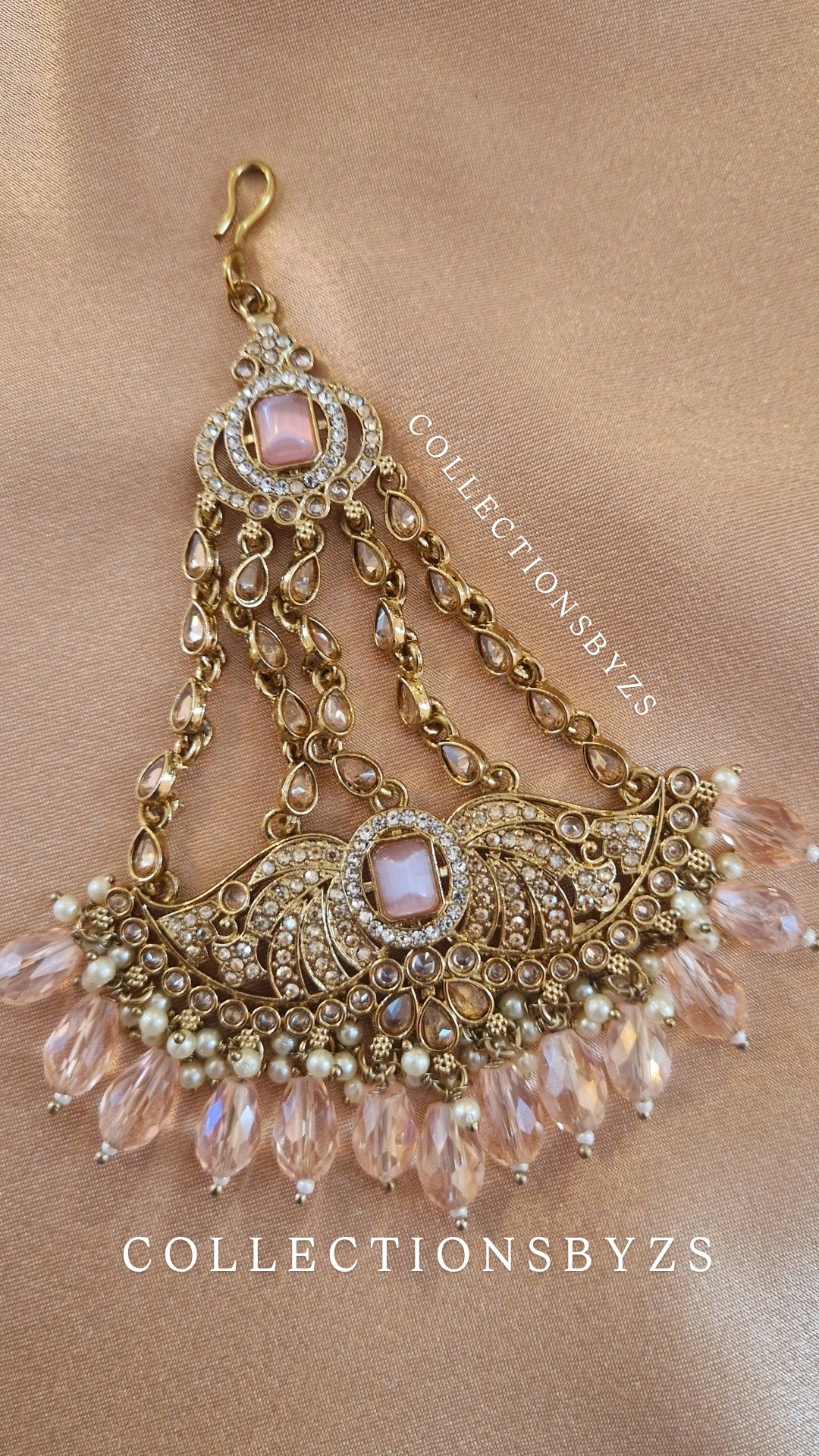 S A R E E N A-  Pink Jewellery Set