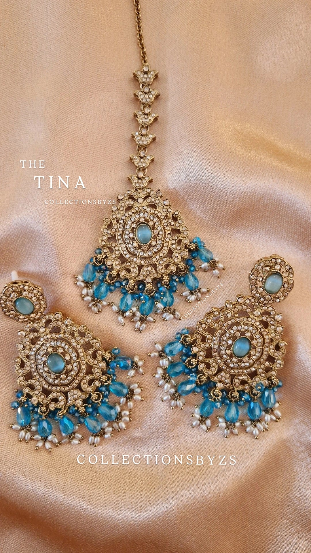 T I N A- Earring and Tikka Combination Set