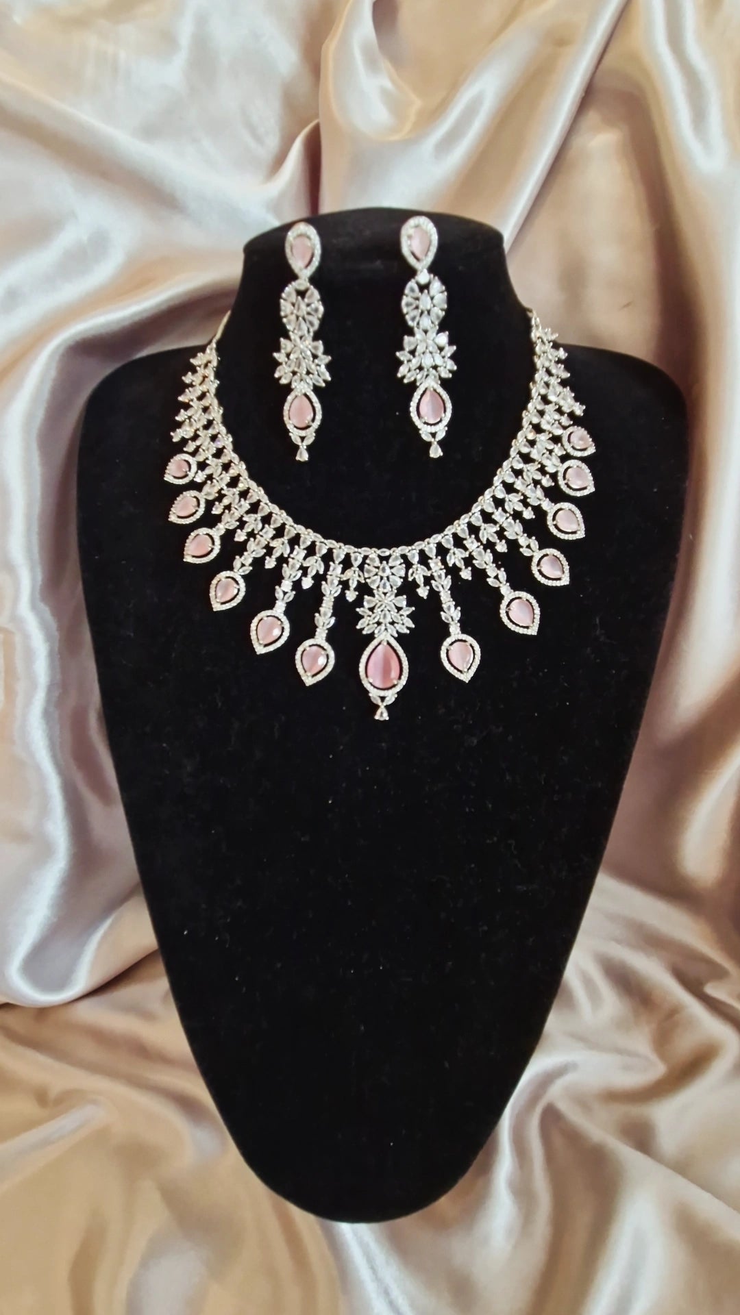 S O F I A - Indian American Diamond Jewellery Set