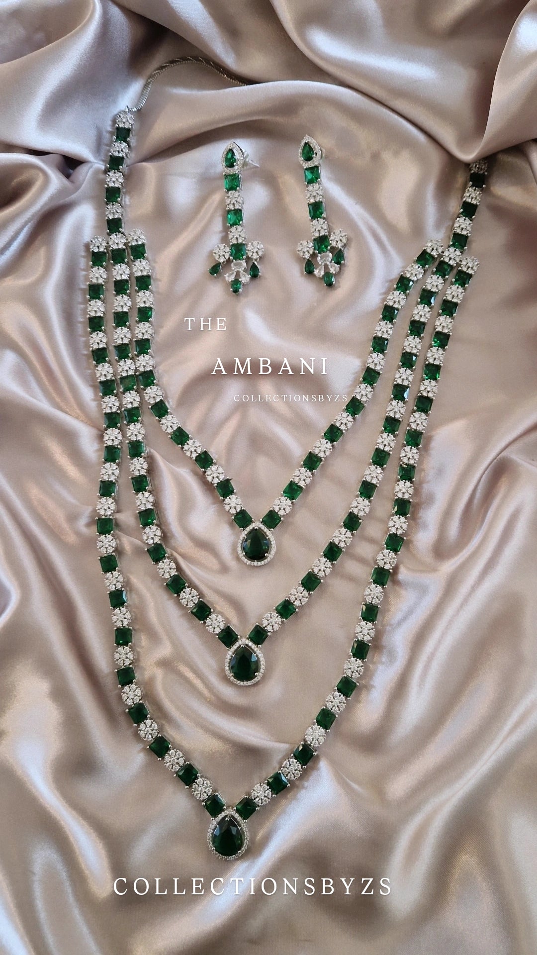 A M B A N I - Mala Set American Diamond