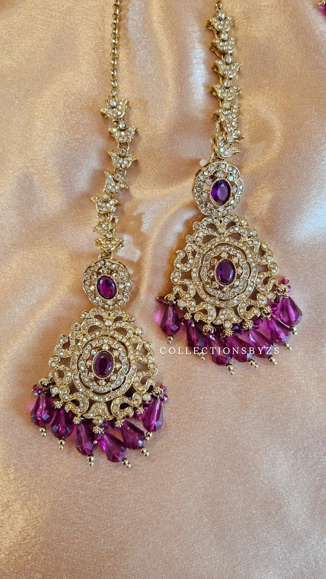 A F R E E N - Plum Jewellery Set