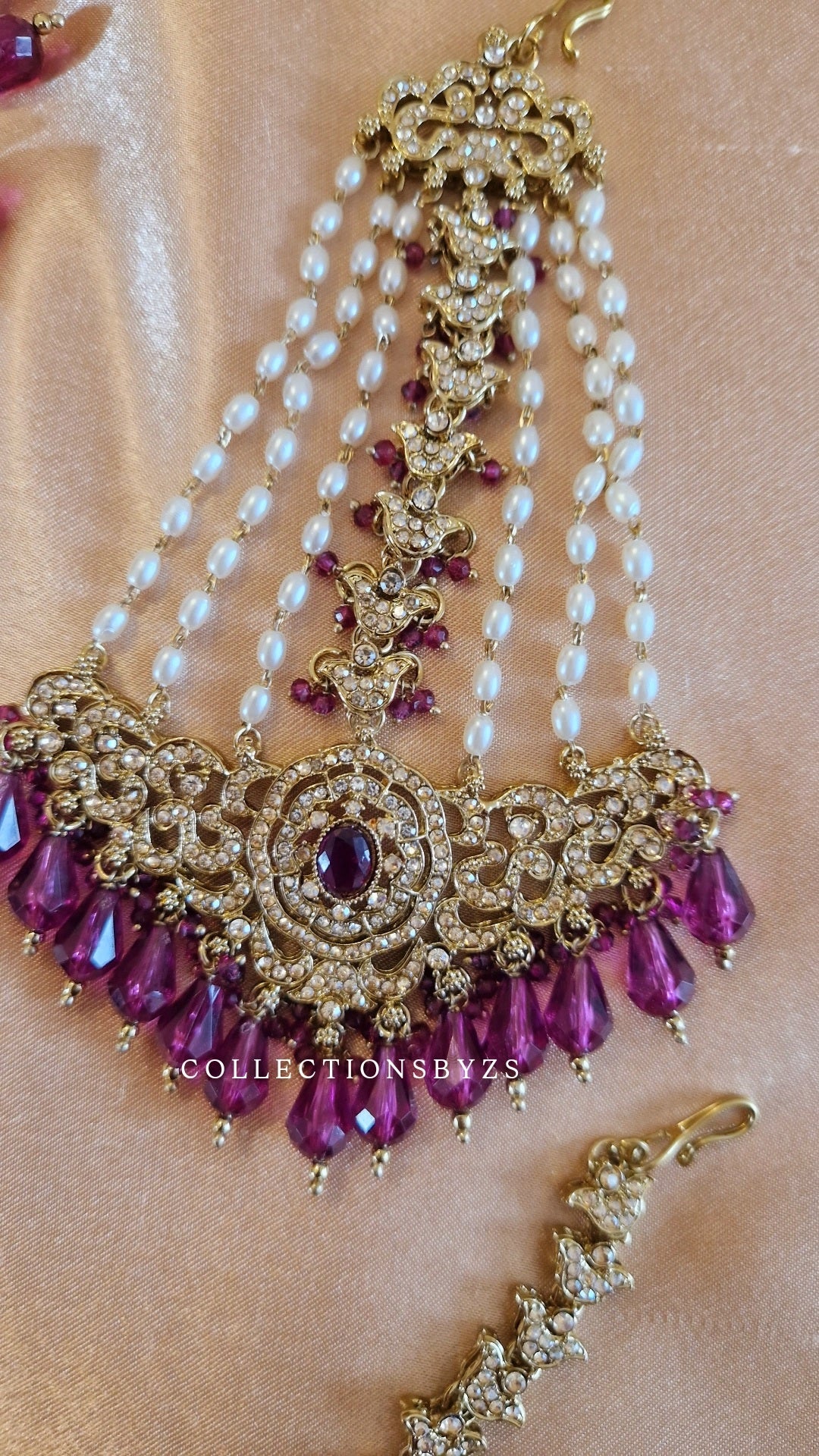 A F R E E N - Plum Jewellery Set