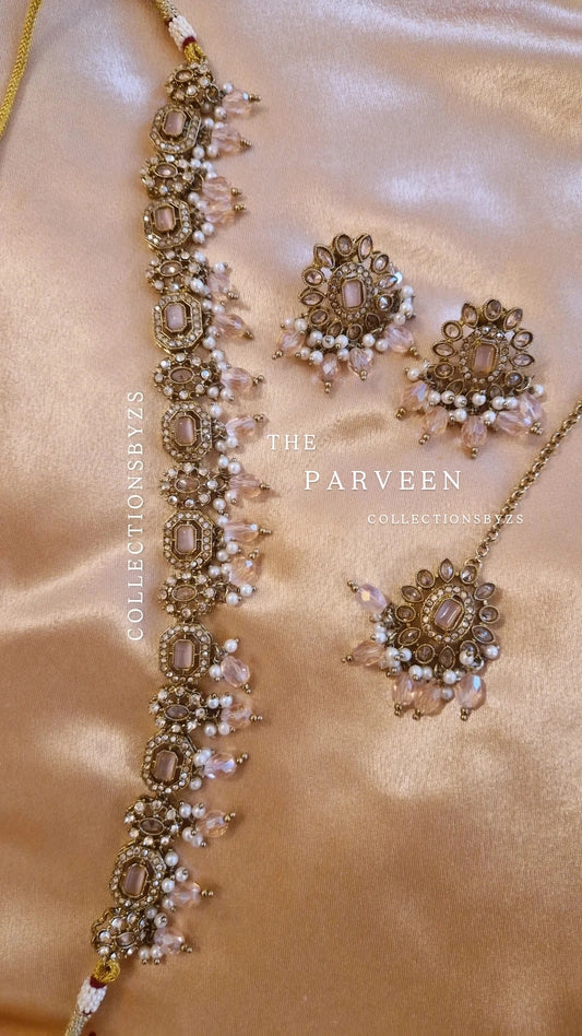 P A R V E E N - Pink Choker Set