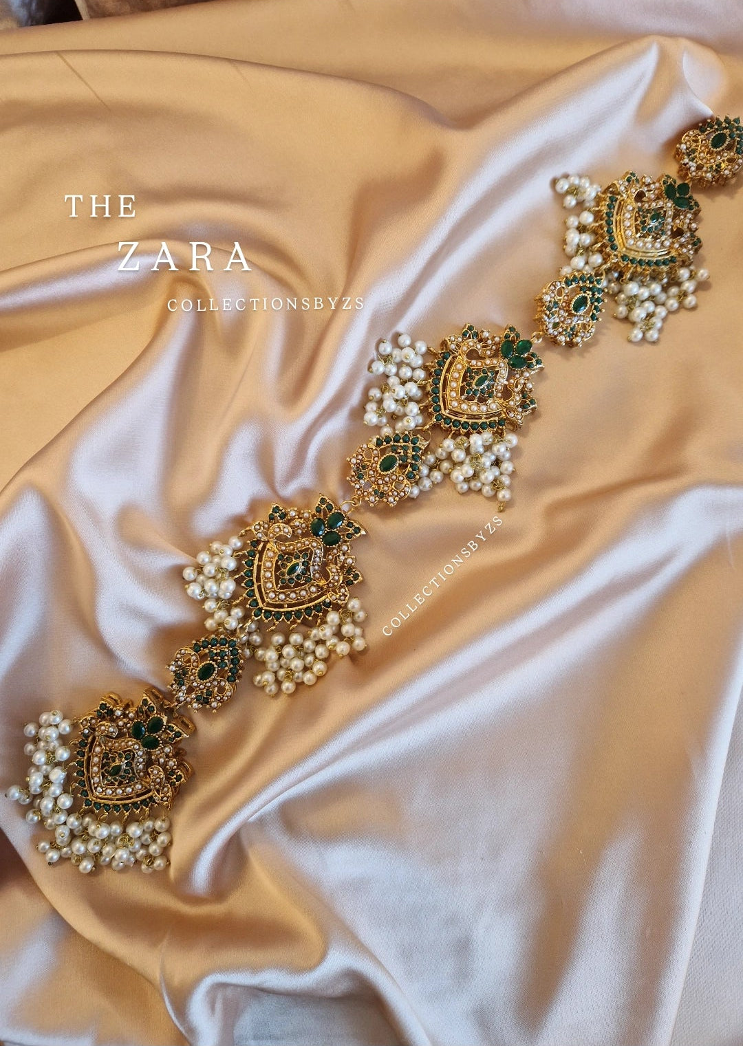 Z A R A - Pranda/ Choti Pakistani and Indian Hair Accessory - Green