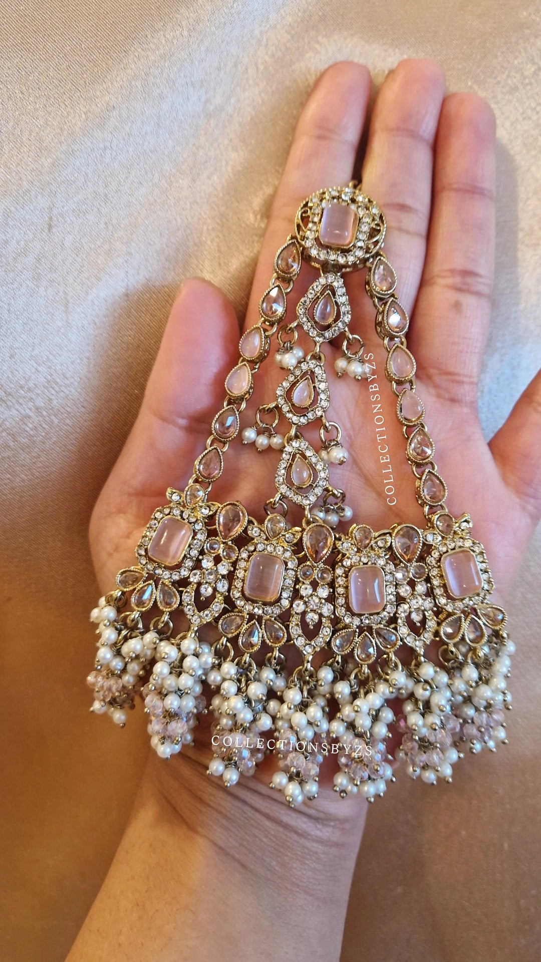 R U M A I S A - Pink Elegant Indian Pakistani Party/ Semi Bridal Set