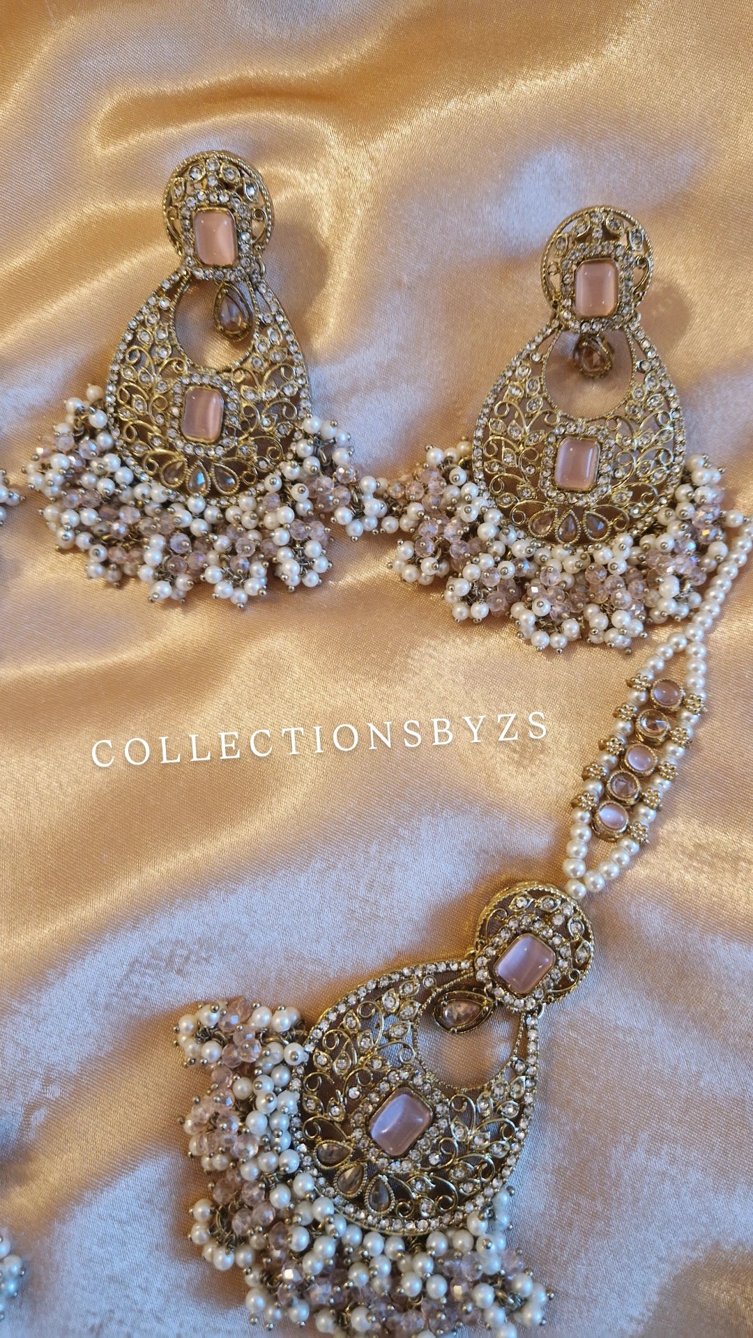R U M A I S A - Pink Elegant Indian Pakistani Party/ Semi Bridal Set