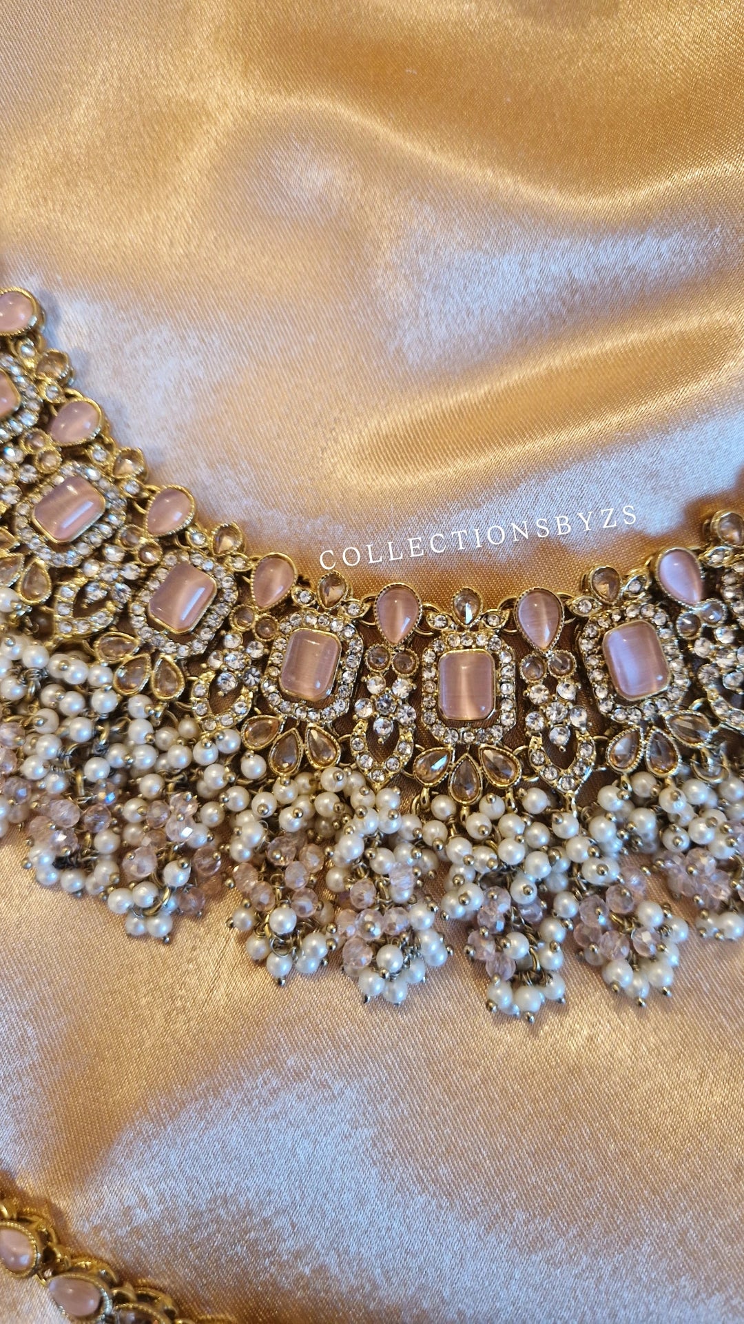 R U M A I S A - Pink Elegant Indian Pakistani Party/ Semi Bridal Set