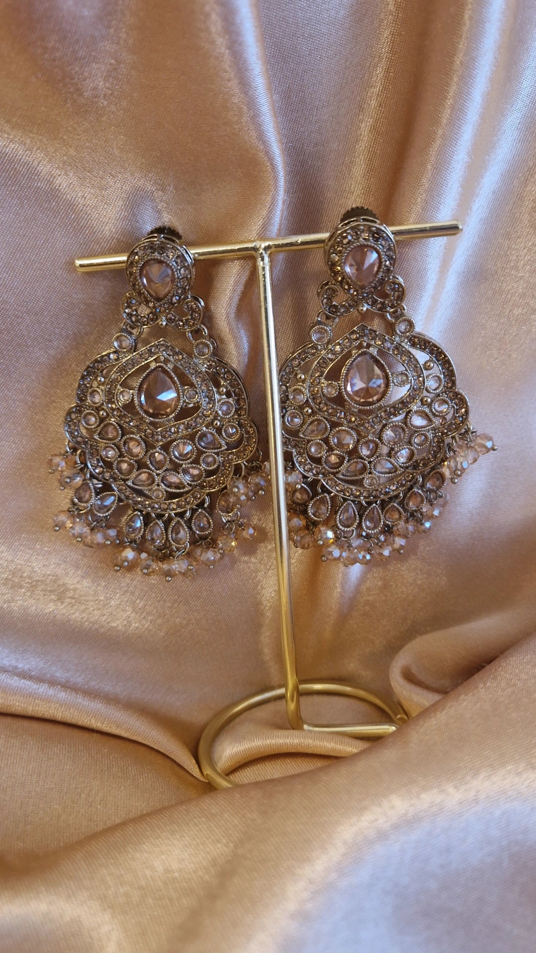 Gold Elegant Indian Earrings